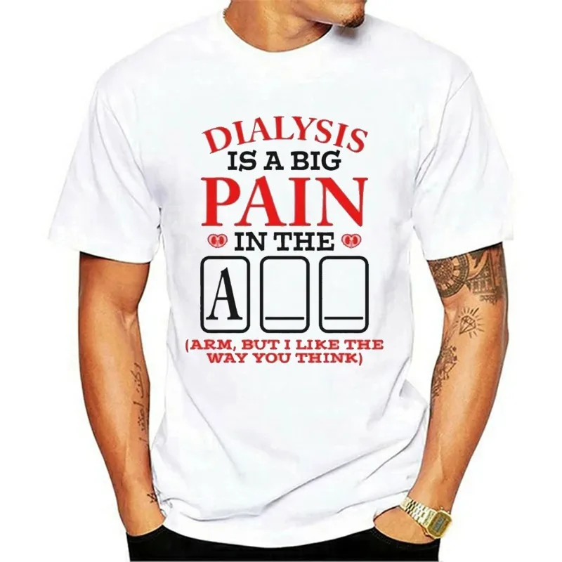 Dialysis Is A Big Pain in The (Short-Sleeve Unisex T-Shirt) Funny Gift for Dialysis Patients Techs Nurses Casual Comfortable Tee