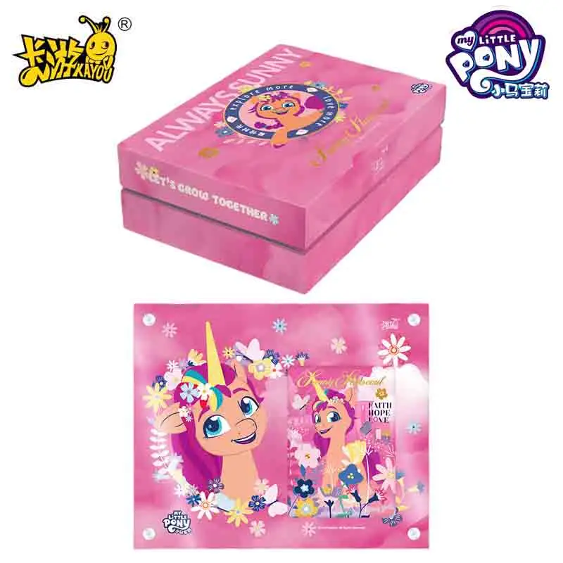 

KAYOU My Little Pony Card Brick ALWAYS SUNNY Lets GROW TOGETHER Подлинная оригинальная коллекционная карта для анимации Периферийная игрушка в подарок