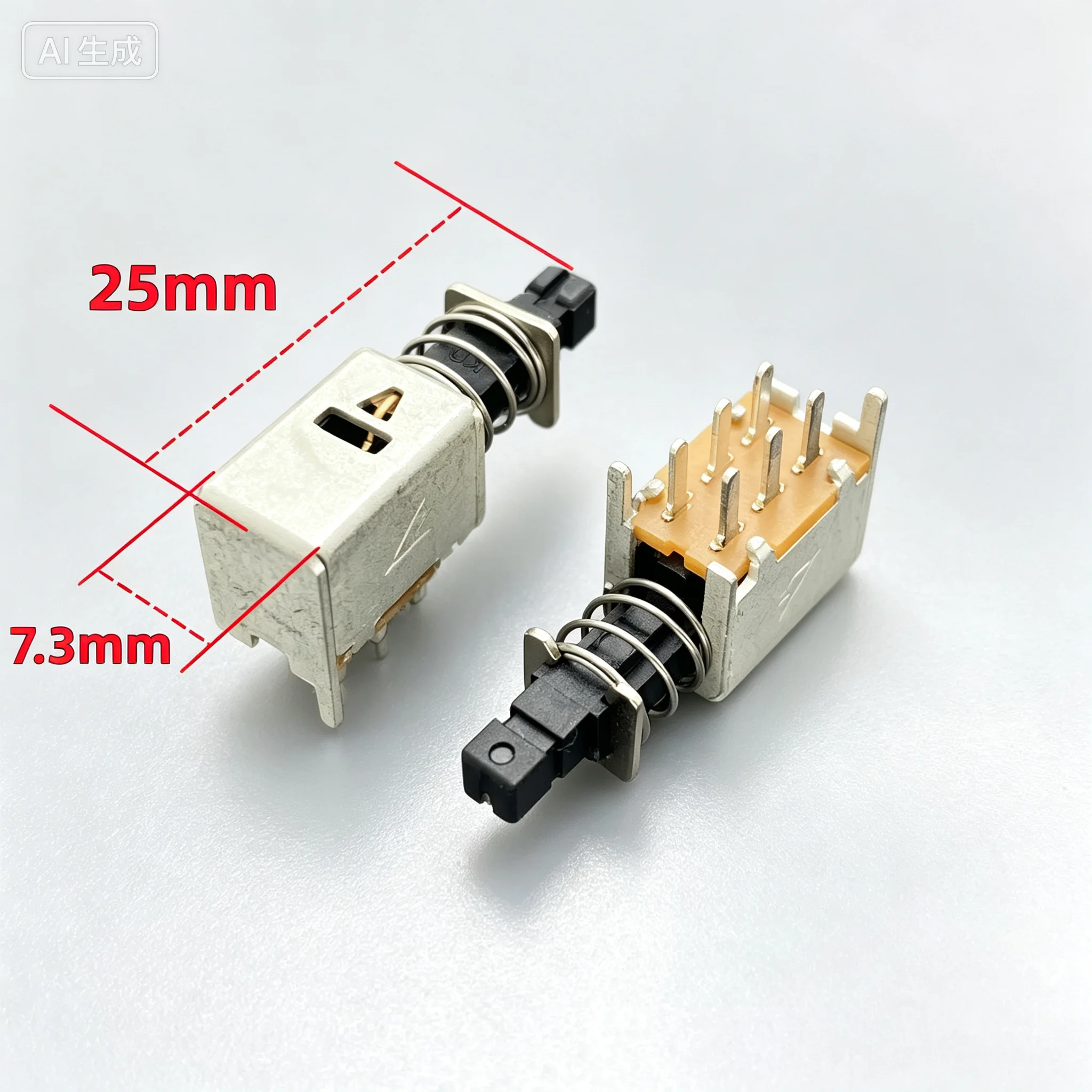 for PSE-22F022NL-TS-1 6Pin Self-locking Push Button Switch, LUPFUNG  30pcs