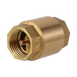 1Pc 1/2” 3/4”1” Female Thread Brass Female Thread In-Line Spring Check Valve One Way Non-Return For Agriculture Water Control
