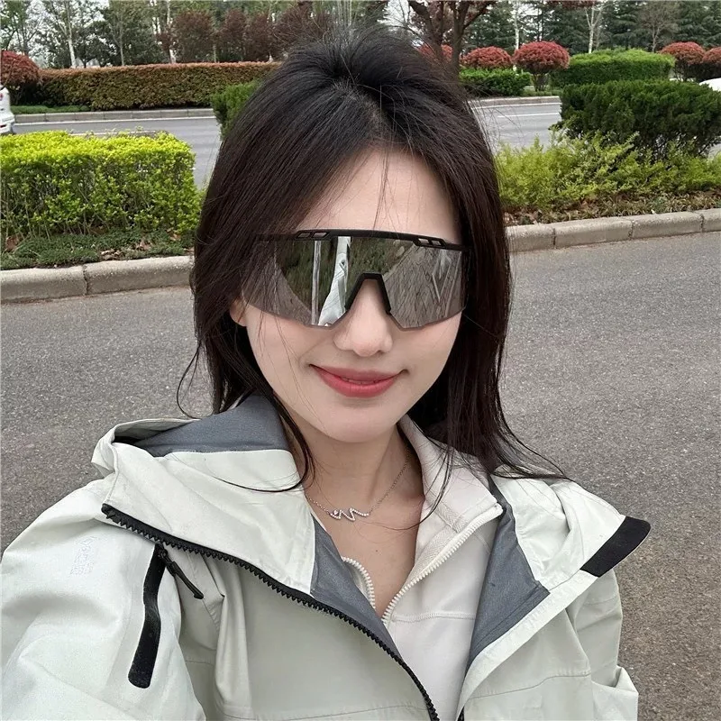 نظارات شمسية لتسلق الجبال في الهواء الطلق للرجال بإطار كبير عصري لركوب الدراجات نظارات نسائية عصرية 3254 #1