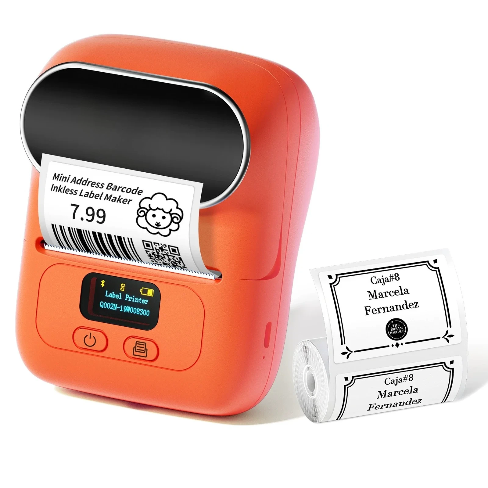 

M110 Portable Thermal Printer – Barcode, Garment Hangtag & Price Label Maker