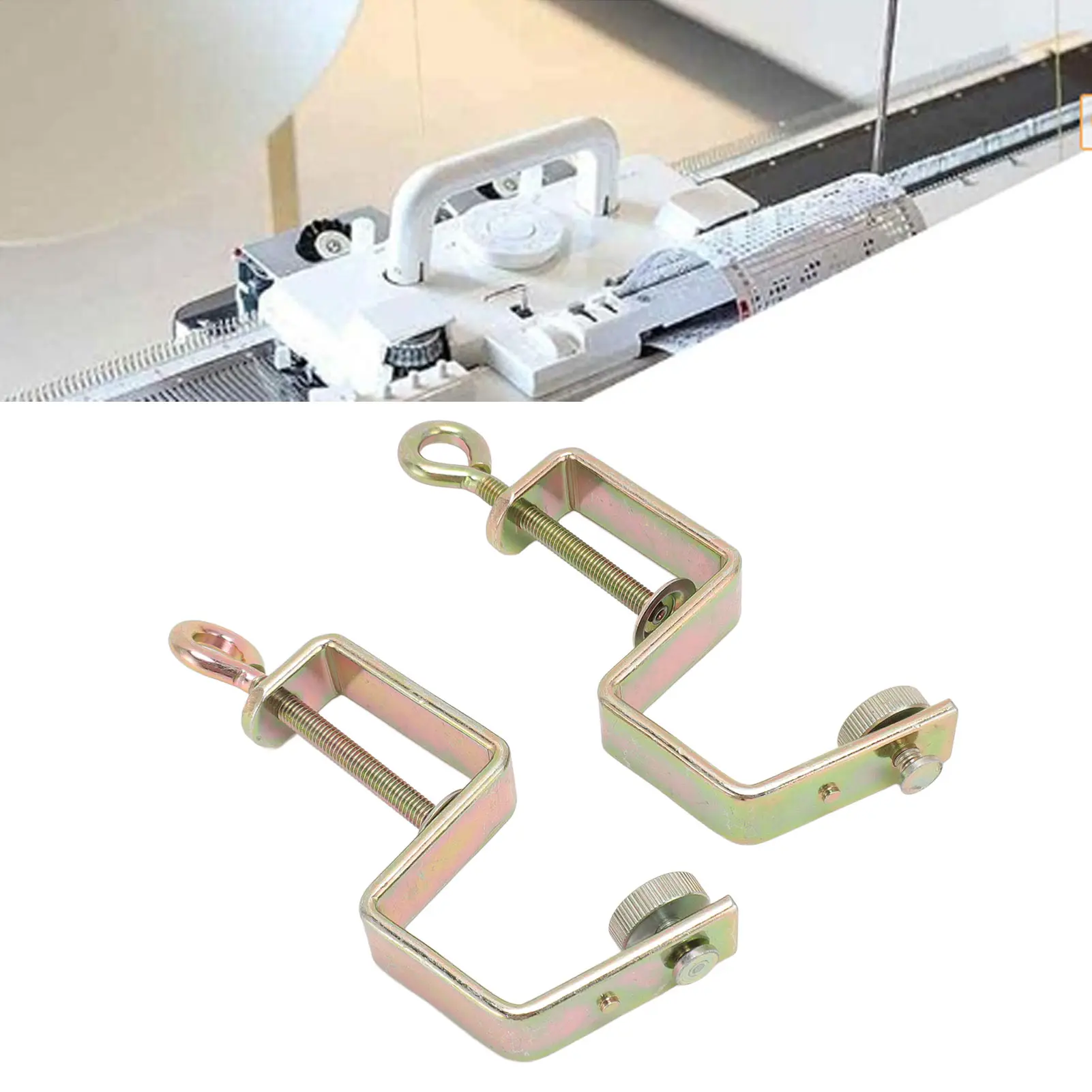 2pcs Knitting Machine Table Clamps Professional Sturdy High Strength Replacement Table Clamps For KR830 KR840 KR850