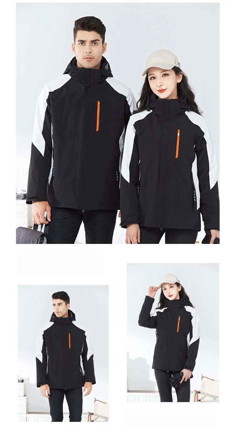 Outdoor assault suit men's and women's three in one detachable two-piece set autumn and winter warm work uniform