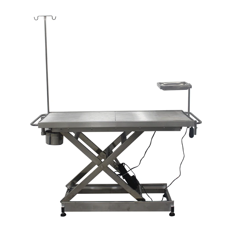 Veterinary Dog Operation Table Stainless Steel Electric Surgery Table Automatic Lifting Constant Temperature Heating Diagnosis