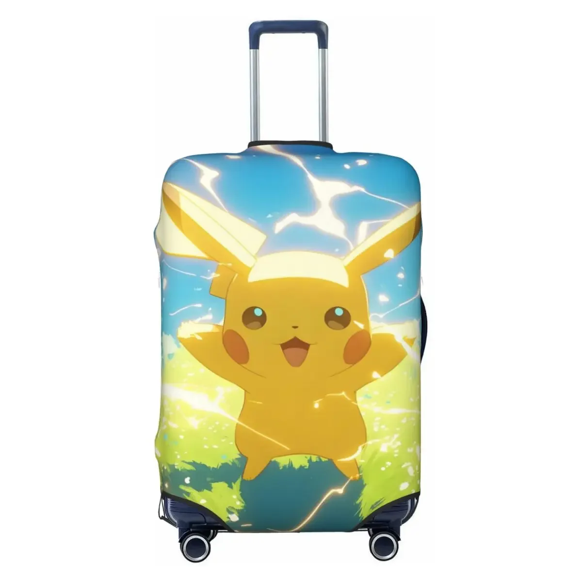 

Эластичный чехол для багажа 18-32 дюйма с принтом P-Pikachizer, стильный, прочный, пылезащитный, устойчивый к царапинам, моющийся, защитный аксессуар для путешествий