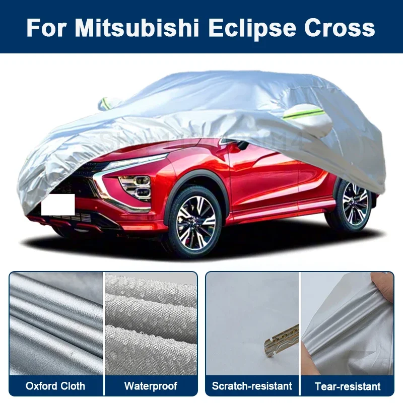 

Всепогодный чехол для автомобиля Mitsubishi Eclipse Cross с отражающими полосами, водонепроницаемый, снегозащитный, пылезащитный, с защитой от УФ-излучения