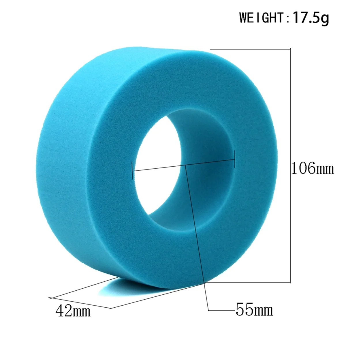 إطارات زحافة فوم ناعمة ثنائية المراحل تعمل بالتحكم عن بعد ، إطارات زرقاء ، من أجل من من من من من من من من فوم من نوع SCX10 ، إطارات عجلات من نوع TRX4 ، إطارات عجلات من نوع 4