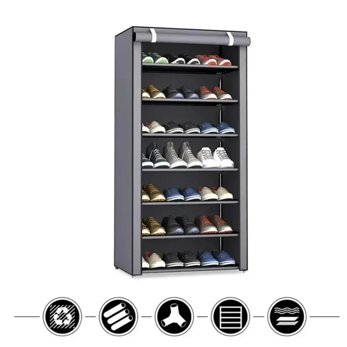 Staubdicht Schuh Lagerung Rack Organizer Mehrschichtige Vlies Schuhe Lagerung Schrank Hause Flur platzsparende Schränke Schuh Regal