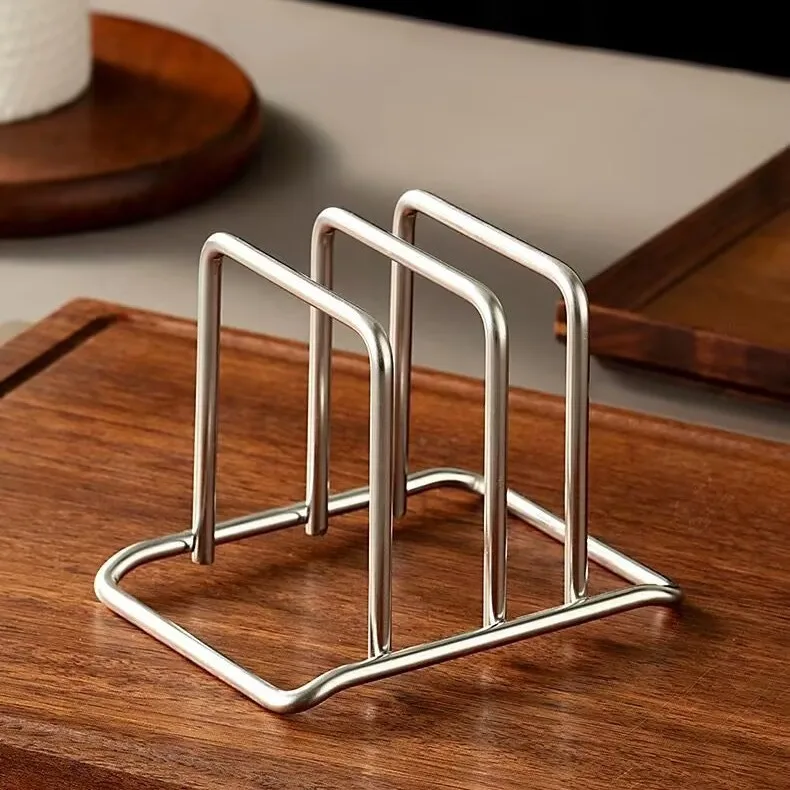Stainless Steel Household Pot Lid Rack, Cutting Board Rack, Kitchen Cutting Board Storage Rack, Countertop Vegetable Board Rack