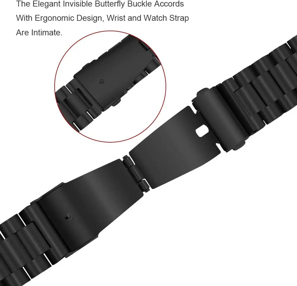 20Mm Dây Đeo Kim Loại Cho Amazfit Bip 3/3 Pro Đồng Hồ Thông Minh Dây Thép Không Gỉ Vòng Từ Cho Amazfit GTS 3 2 2e Mini Vòng Tay