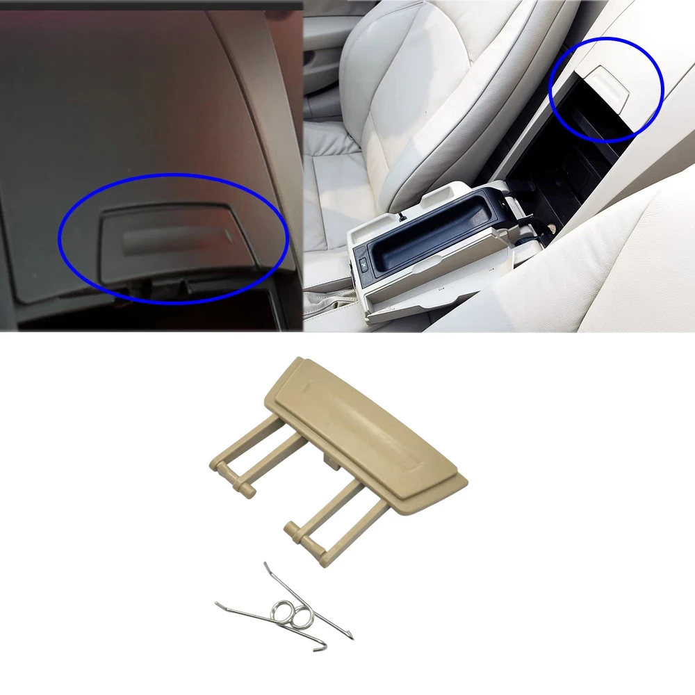 

1PC Car Rear Center Console Tray Storage Box Switch Handle 51466978107 51467043802 For BMW For Z4 For E85 2003-2008