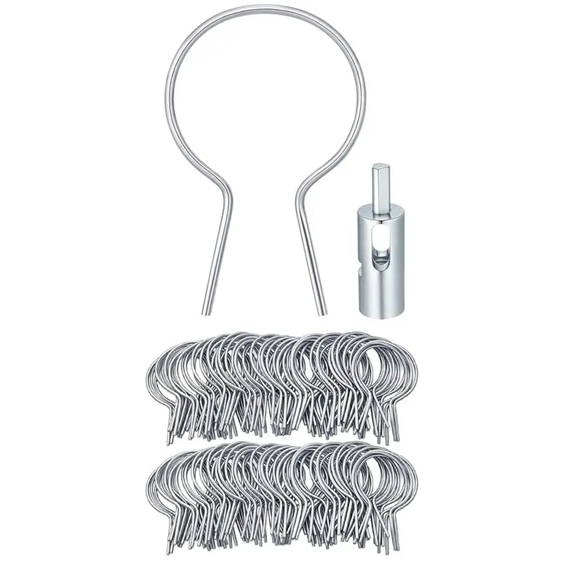 BAAJ-Twist Tie Tool Included 100 Pcs Chain Link Fence Ties For Garden Use Fencing Fastening Straps