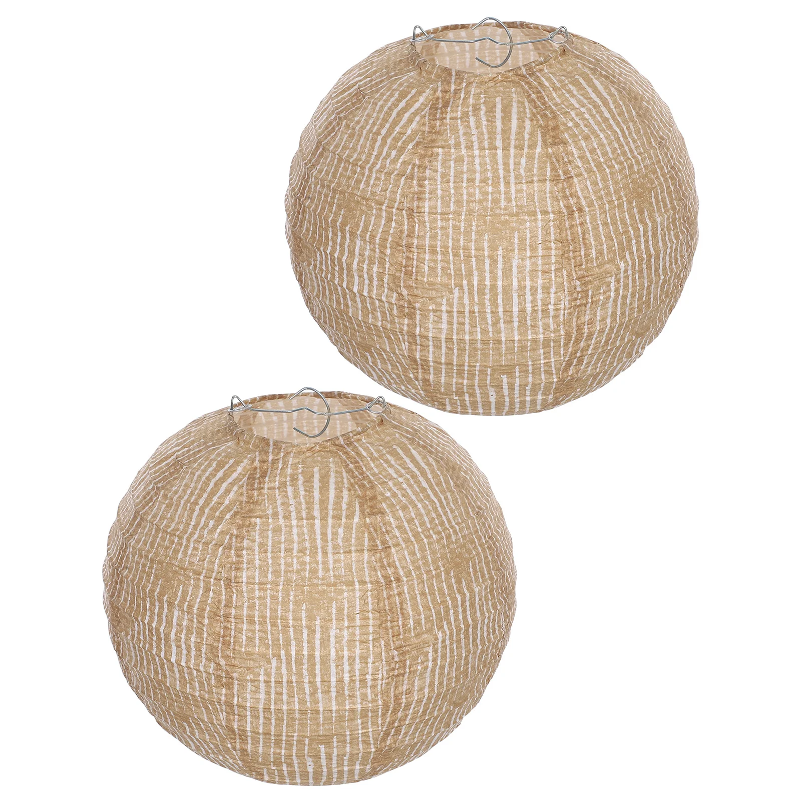

2pcs Burlap Round Hanging Globe Lanterns For Indoor Outdoor Wedding Party Living Room Bedroom Kitchen Ceiling Decor Japanese