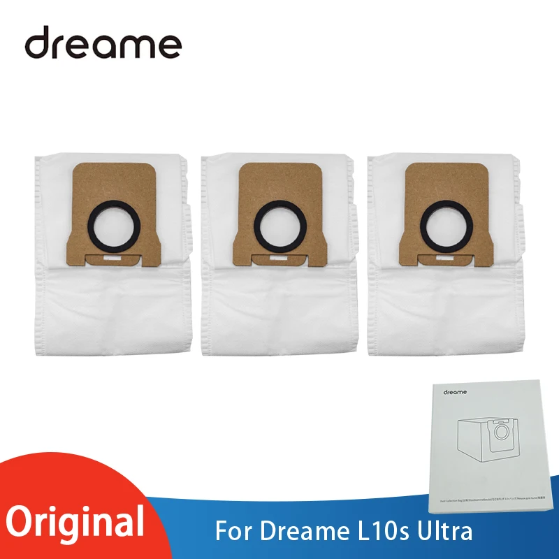 Original Dust Bag Accessories for Dreame L10s Ultra / L20 Ultra / L30 Ultra Robot Vacuum Cleaner Replacement Parts Dust Bags