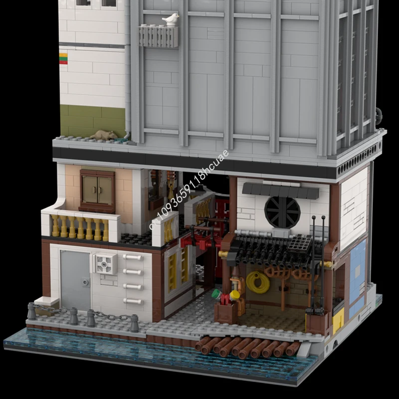 4591pcs MOC News Center / NGTV  Building Blocks Model Christmas toy Gift Construction DIY Assemble creative idea Education