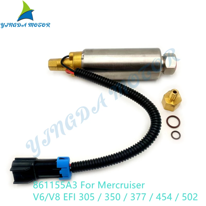 AP03 Low Pressure Electric Fuel Pump for MERCURY Mercruiser Boat 4.3 5.0 5.7 861155A3 V6 V8 Carb Marine Fuel Pump Boat Motor