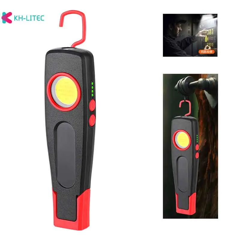 

Newest Portable COB Flashlight Torch USB Rechargeable LED Work Light Magnetic COB Lanterna Hanging Hook Lamp For Outdoor