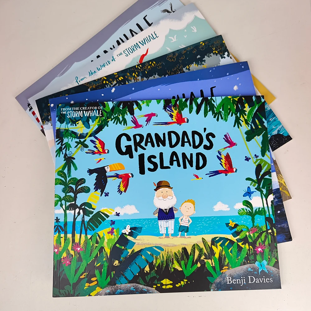 Benji Davies 5 Book About Family Friendship, The Whale /in Winter, Grandma Bird ,grandad's Island , On Sudden Hill