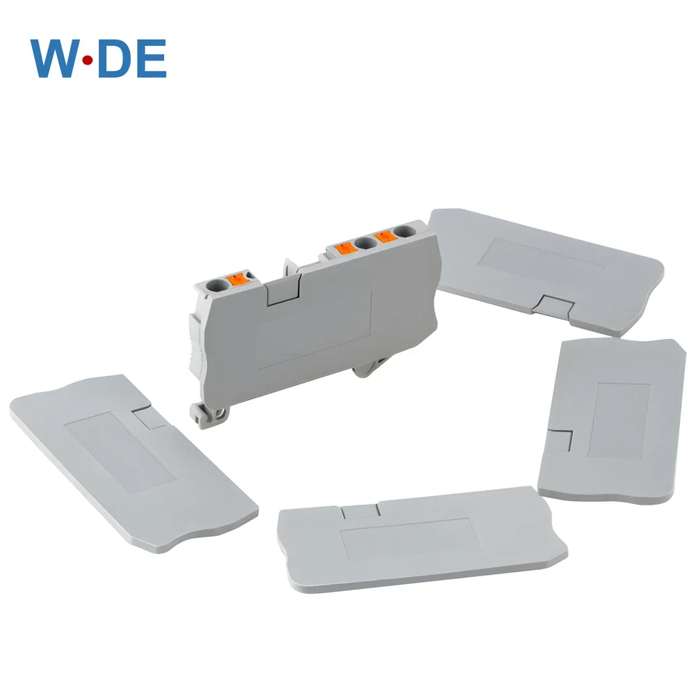 

1 Piece D-PT2.5-TWIN End Cover For PT2.5-TWIN Din Rail Terminal Block Plate Caps