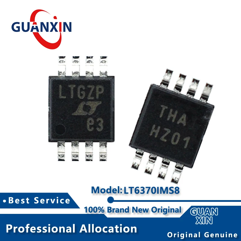 

100% New Electronic LT6370IMS8 LT6370HMS8 Marking LTGZP MSOP-8 LT6370