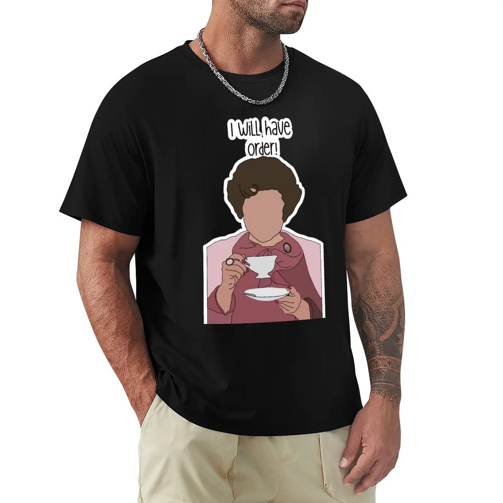 

Dolores Umbridge, I Will Have Order T-Shirt tops blue lock funny costumes cheap stuff Men's t-shirts