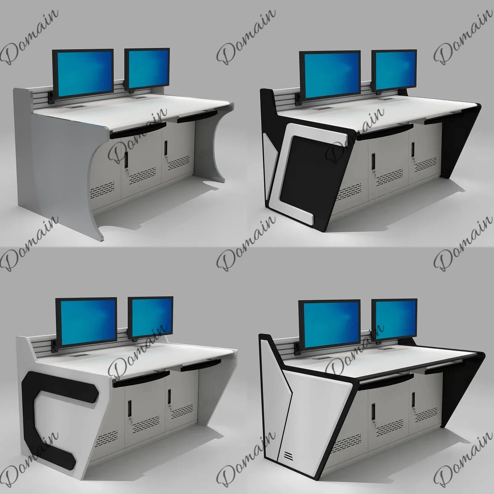 sBc Heavy Duty Office Desk Workstation 750x1600x900mm Computer Table with Storage Shelf