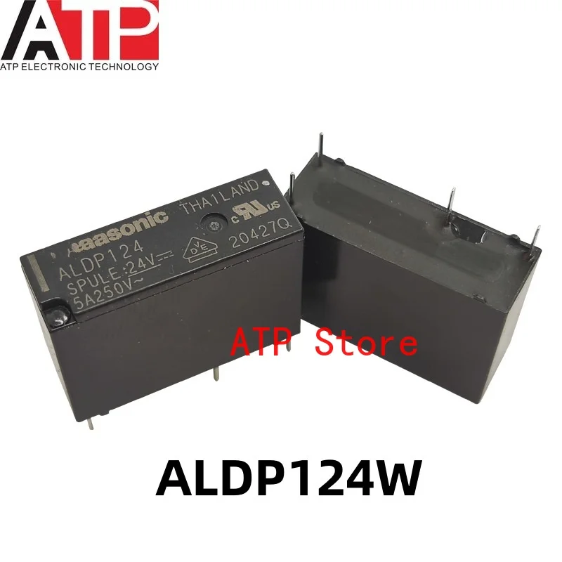 10PCS ALDP105W ALDP112W ALDP124W 250VAC 125VDC 4-pin 5A Relay