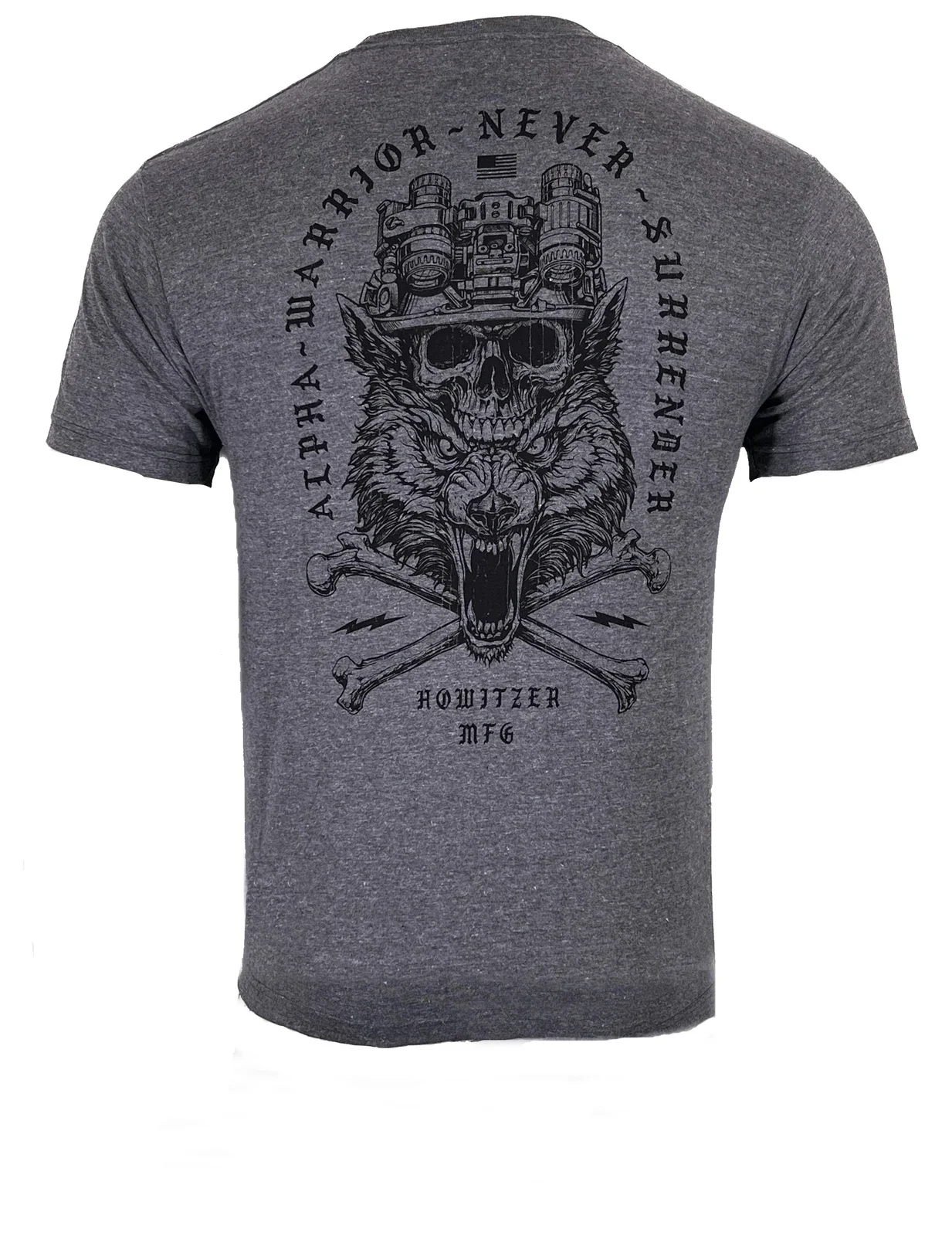 Never Surrender  Warrior Tactical Skull Wolf Military Grunt T-Shirt 100% Cotton O-Neck Short Sleeve Casual Mens T-shirt