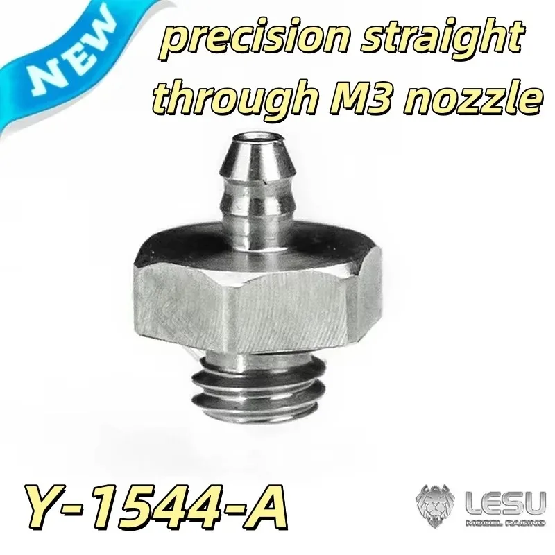 LESU Y-1544-A Metall-Edelstahl-Präzisions-Durchgangsdüse M3, passend für Nylon-Hydraulikölrohre der Größe 2*1MM – Detail 3