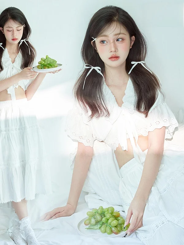 

New Vintage Sweet White Photography Clothes Studio Summer Theme Film Art Photos Photography Suits Chinese Production