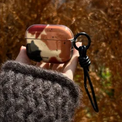 Creative Design Clear Watercolor Silicone Fundas For AirPods Pro/Pro 2 Earphone Case For AirPods 1 2 3 4 Soft Cover With Lanyard