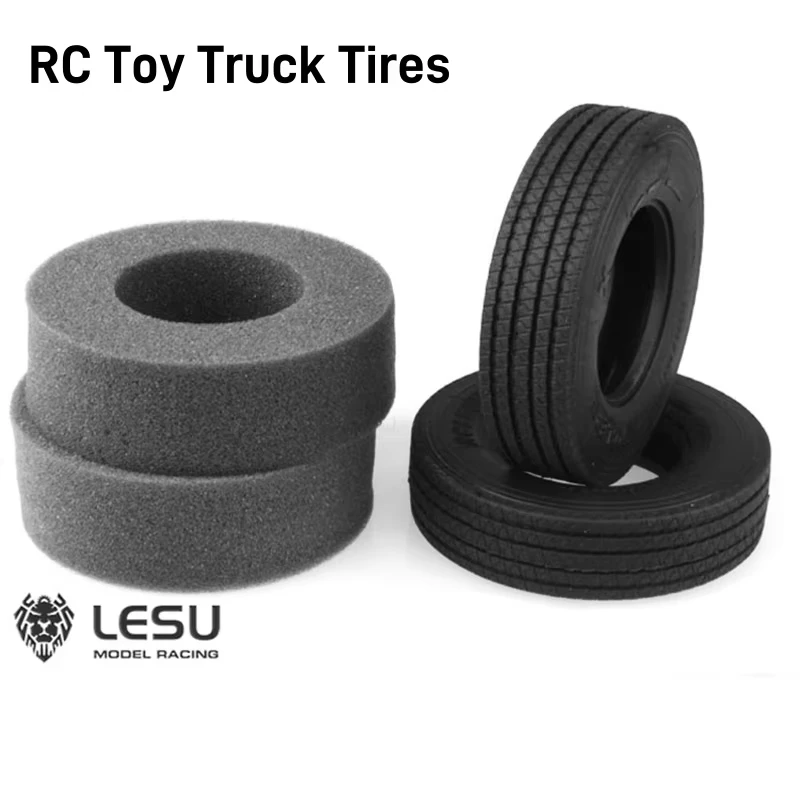 1/14 Lesu Truck Tractor Simulation Striped Road Skin High-quality Rubber Mud Truck Tire Lesu Model For Tamiya 1:14 Truck Series