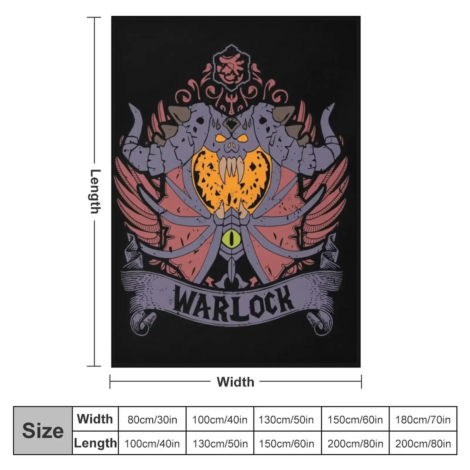 WARLOCK - ELITE EDITION Throw Blanket bed plaid Polar Flannel Fabric Blankets