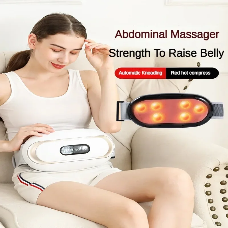 Healthy Fat-burning USB Rechargeable Abdominal Vibration Massager Body Shaping Belt Fat-slinging Machine Fitness Kneading Device