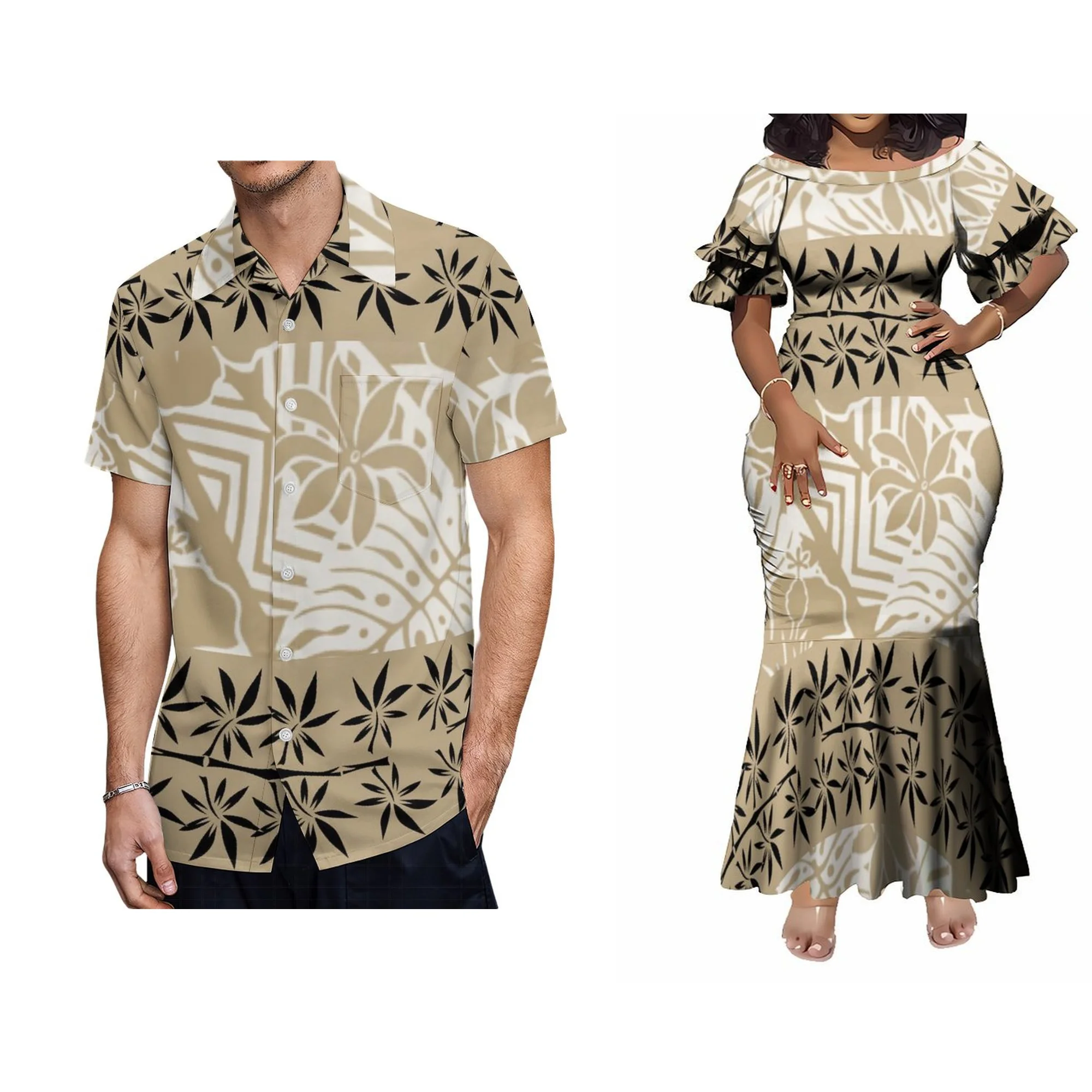

Polynesian Tribal Clothes Drop Shipping Us Sizes Good Quality Mermaid Dress Loose Streetwear For Female