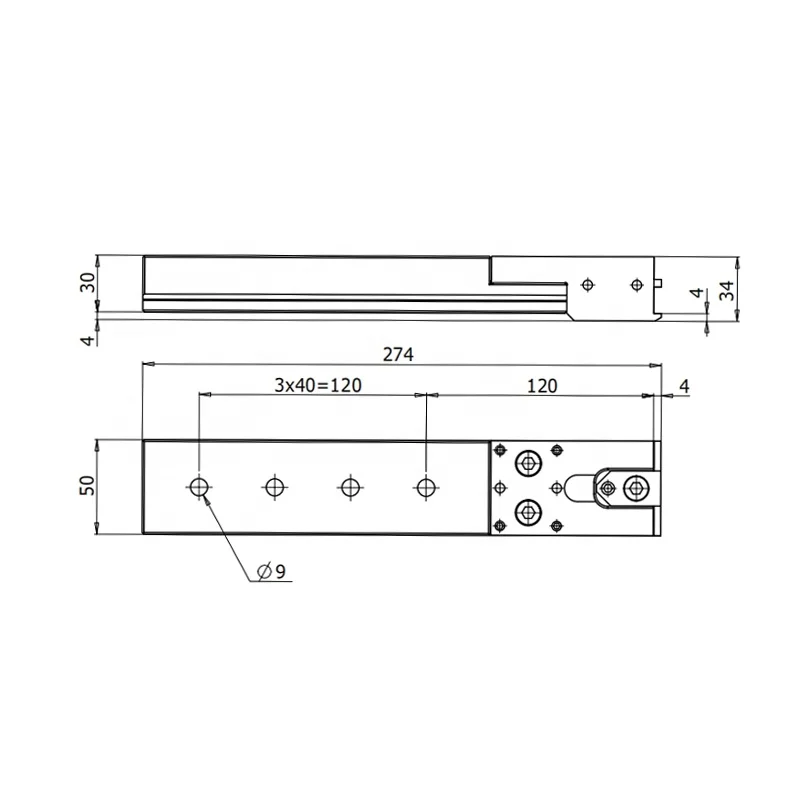 HPEDM WEDM Tooling Precision System 3R C 551 300 Stainless Steel WEDM Slide Clamping Ruler HE-R06970