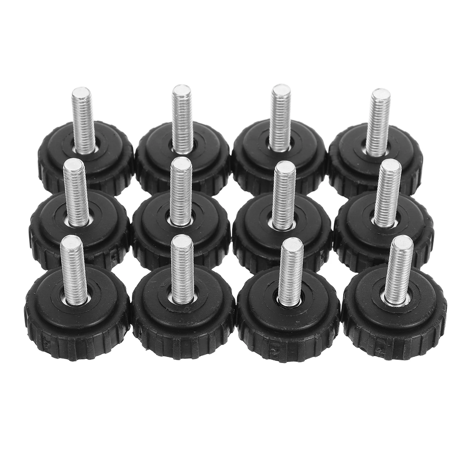 

12pcs Furniture Feet Levelers Height Adjustable Screw On Anti Slip Floor Protectors For Table Chair Sofa Bed Cabinet Threaded