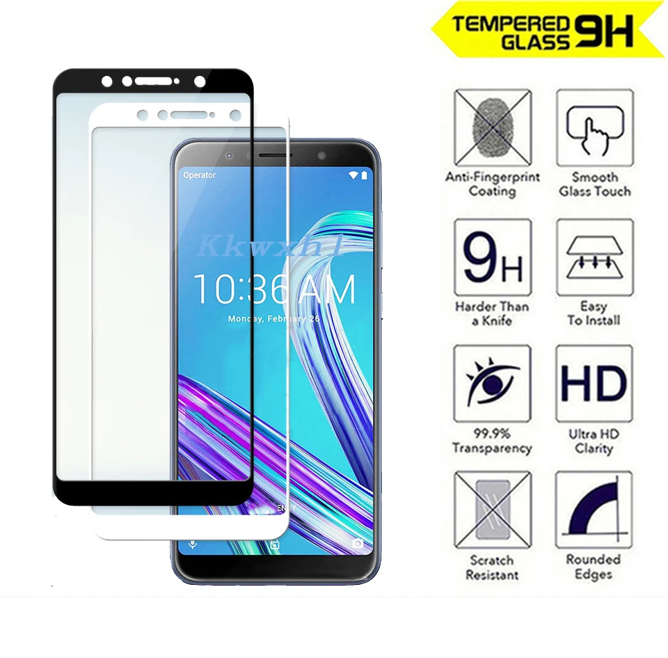 

2.5D 9H Premium full Tempered Glass For ASUS ZenFone Max Pro M1 ZB601KL ZB602KL 6" Screen Protector protective film phone