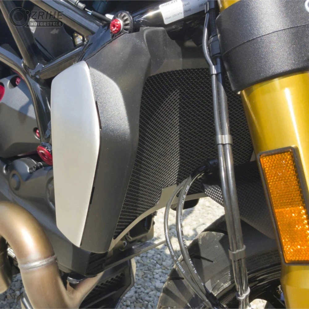 

Motorcycle Radiator Grill Guard Grille Cover Oil Cooler Guard FOR Ducati Monster 1200 S R 25 Anniversario 2020 2021 2022 2023