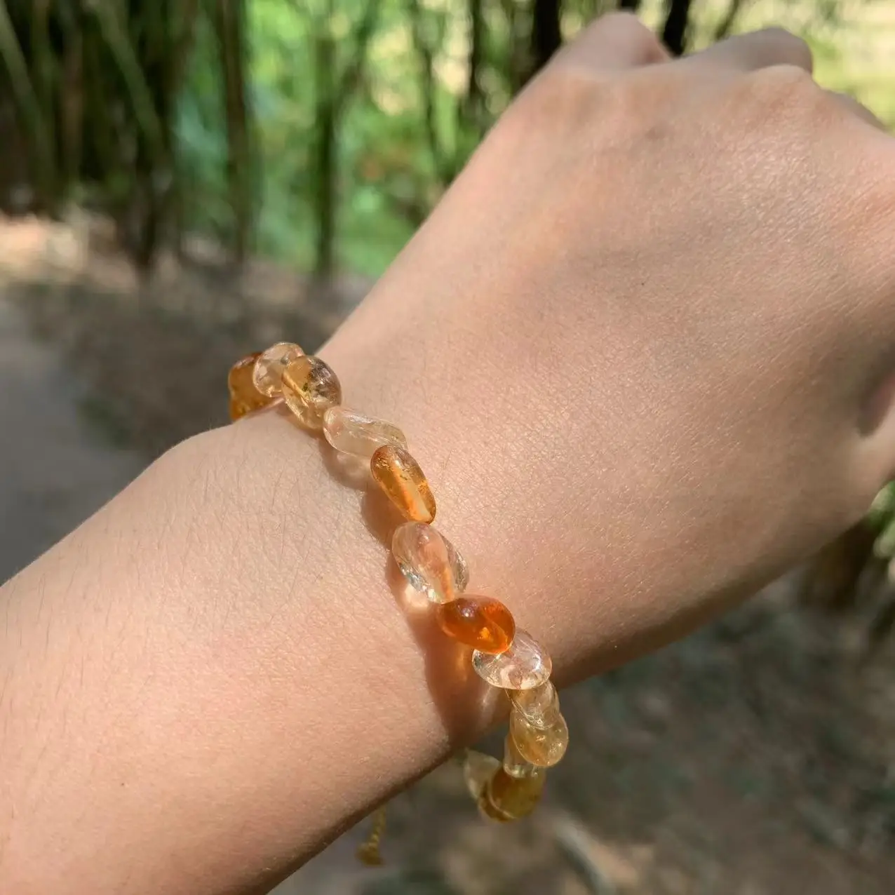 Natural Citrine Bracelet Yellow Stone Irregular Jewelry Wholesale Design Handmade GEM Beads Healing Women Jewelry Gifts