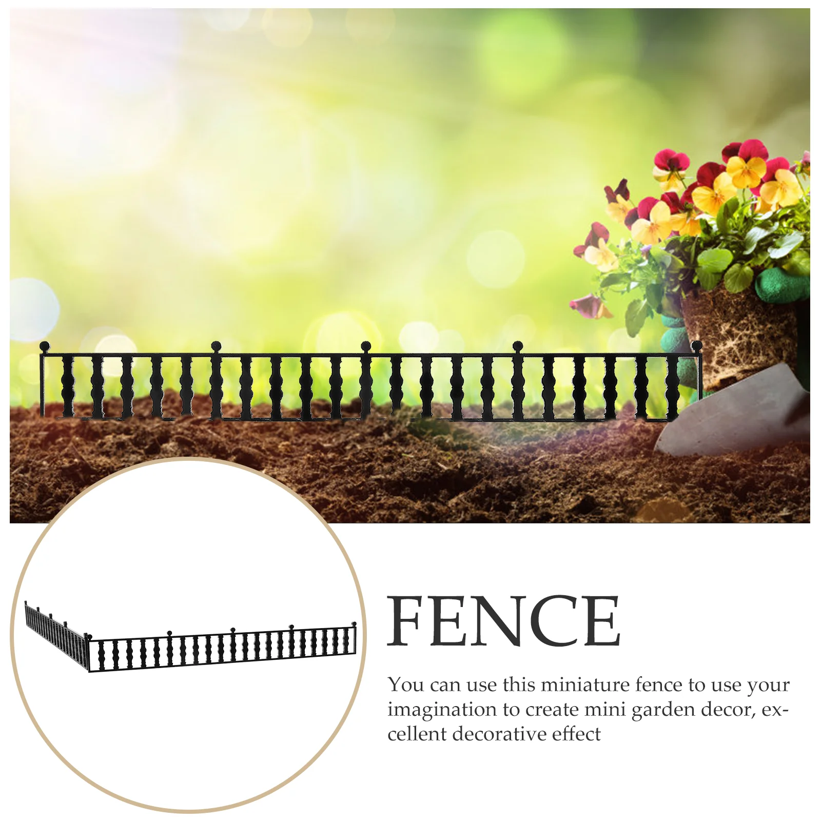 8 Pcs Hand-assembled Sandbox Architectural Model Railings Mini Retro Fence Adornment Abs Decorative Fences Scene Layout