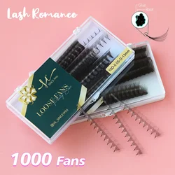 1000 Fans 3D -14D Premade Volume Lash Extension Fans Thin Pointy Base Sharp Slim Narrow Stem Russia Volume Eyelash Extension Fan