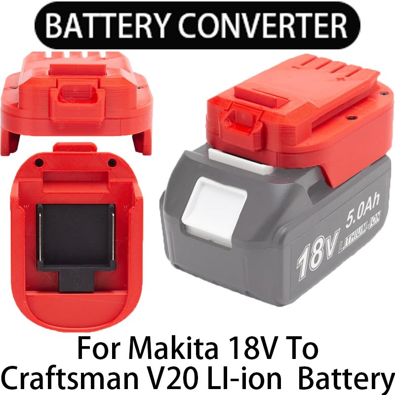 

Battery Converter for Craftsman V20 Lithium Ion Tools to Makita 18V Lithium Ion Battery Adapter Power Tool Accessories