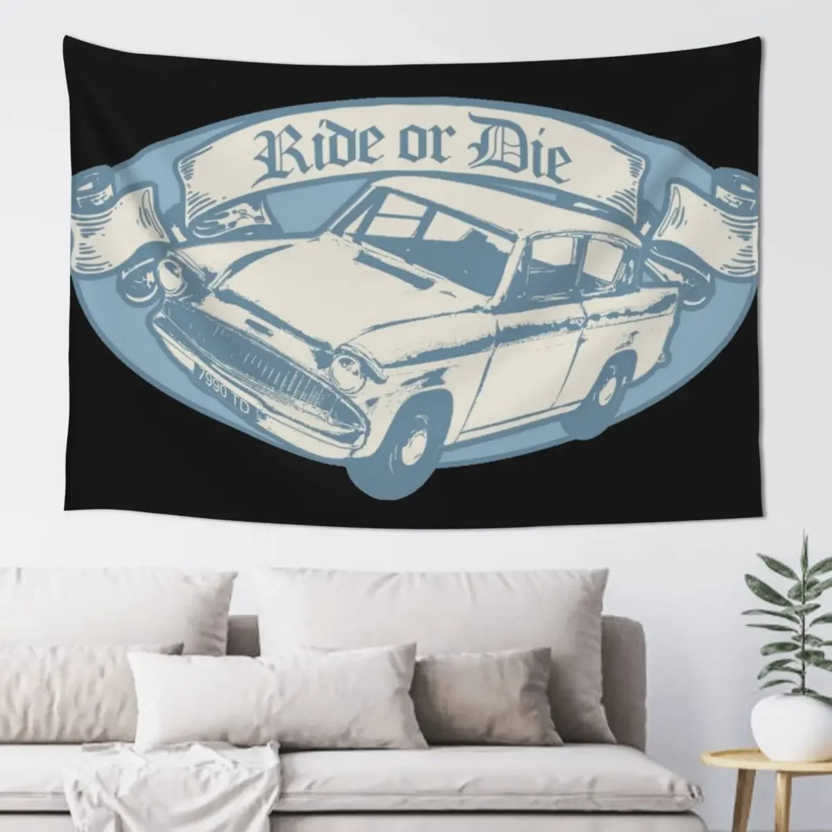 

Ride or Die Magical Flying Car OG Wizards Sticker Wallpaper Bedroom Home And Comfort Decor Tapestry House Decorations Tapestry