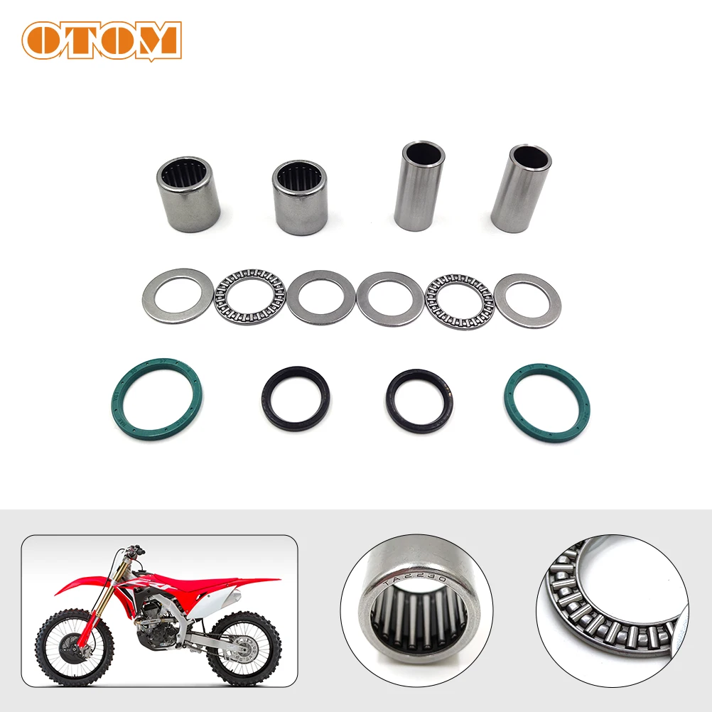 OTOM 2022 piezas de mantenimiento de brazo oscilante de motocicleta, cojinete de aguja de montaje, sello de aceite para HONDA CRF250R CRF450RX CRF450R