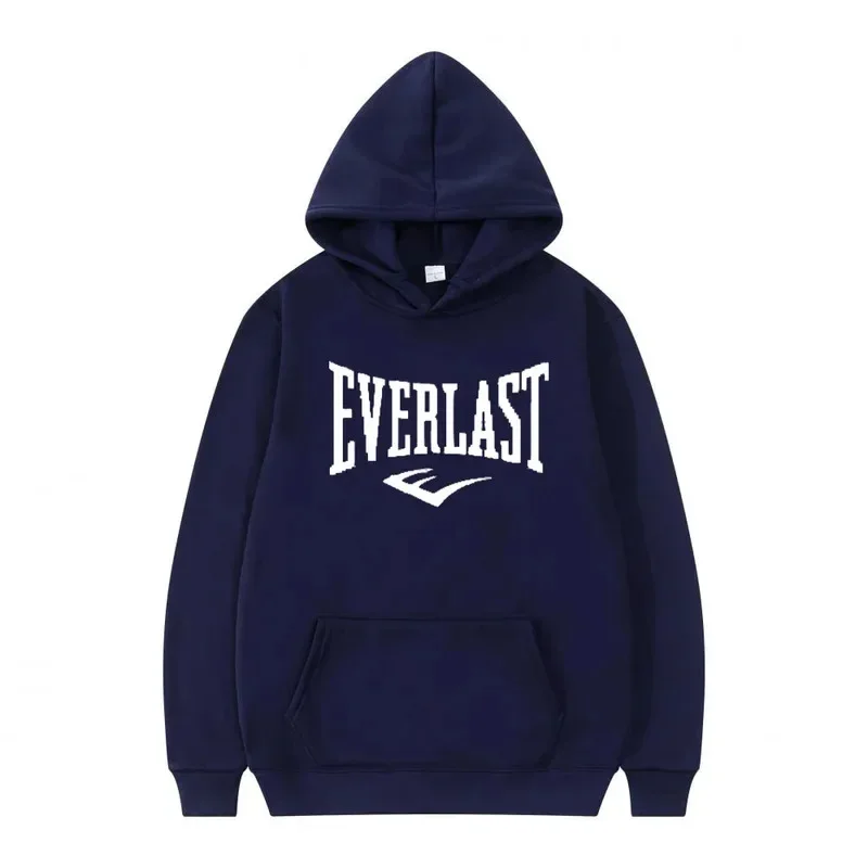EVERLAST الرجال جديد الربيع والخريف الترفيه مريحة الرجال مقنعين قميص رياضي، بطيئة تشغيل الشارع الترفيه البلوز