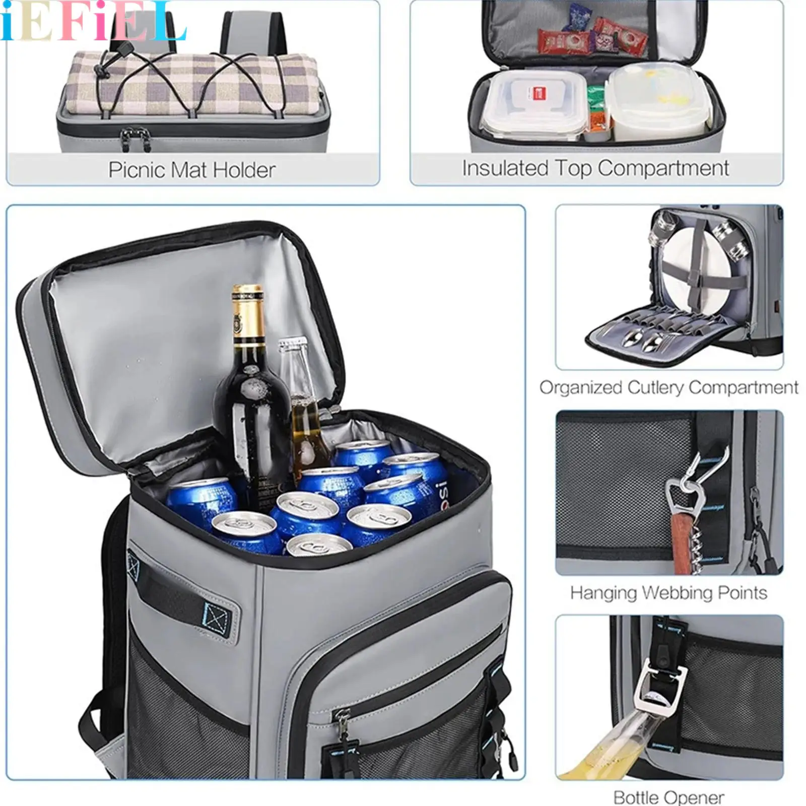 

Large Waterproof Backpack Cooler Backpack for Men Women Leak Proof Backpack for Camping Beach Fishing Picnic Travel Outdoor