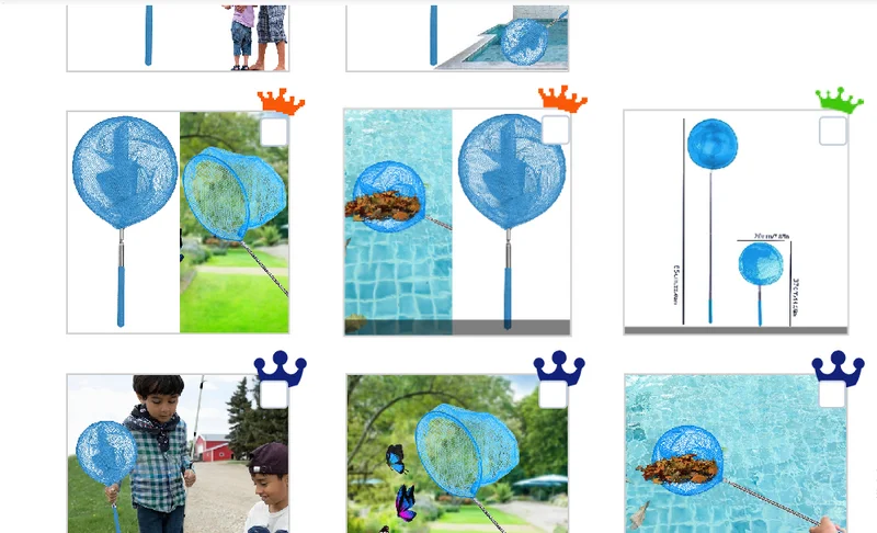 Telescopic Swimming Pool Net Rake Clear Cleaner Scoop Leaf Stainless Steel Skimmer Mesh Frame Kids Outdoor Fish Netting