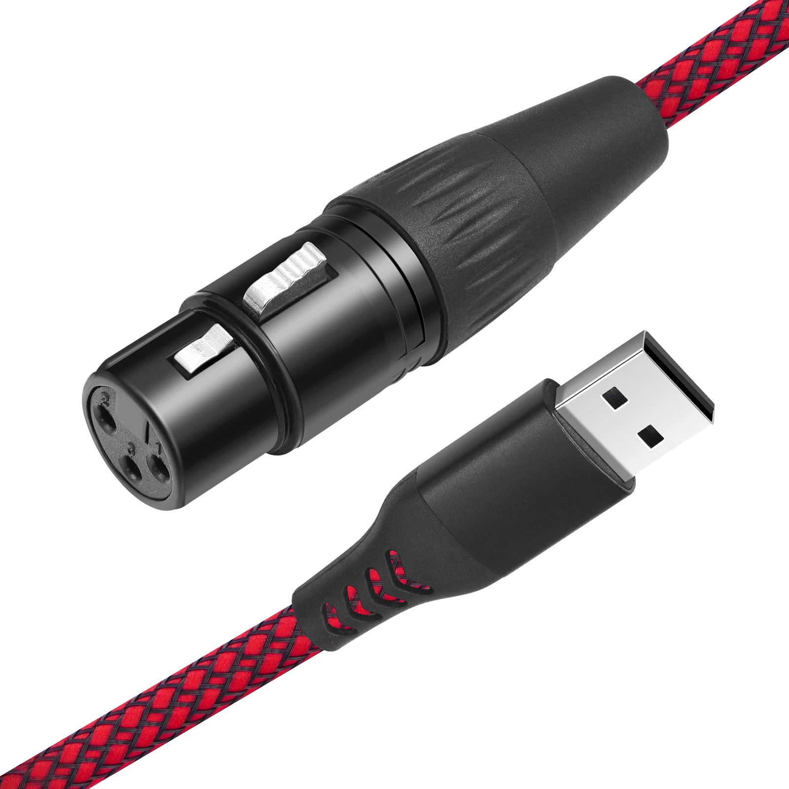 Cable de micrófono USB macho a XLR hembra Cable convertidor de enlace de micrófono Cable USB macho a XLR hembra para micrófonos o grabación